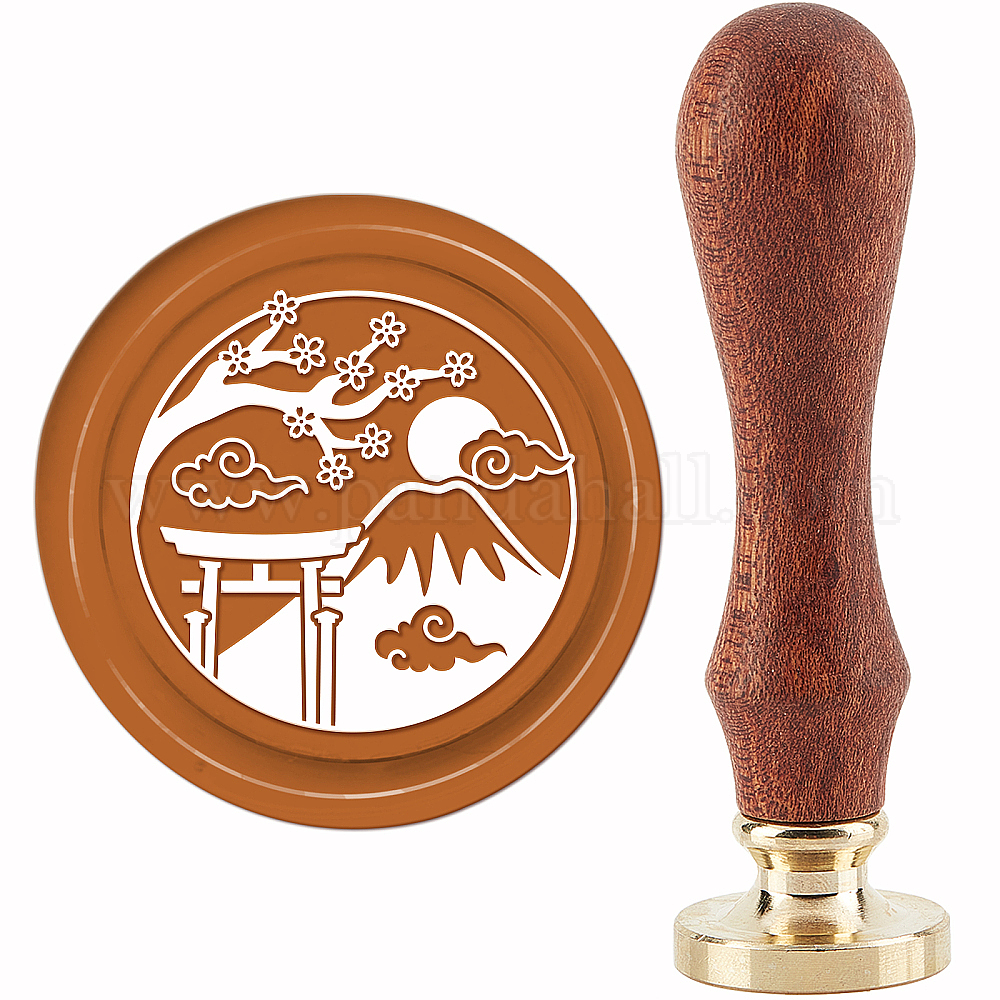 Shop CRASPIRE Cherry Blossoms Wax Seal Stamp Fuji Vintage Sealing Wax