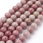 Perline Rhodonite naturale fili, grado a, tondo, 10mm, Foro: 1 mm, 16 pollice, circa 40pcs/filo