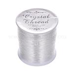Fil cristal, fil élastique, chaîne de bracelet extensible, ronde, clair, 0.8mm, environ 109.36 yards (100 m)/rouleau