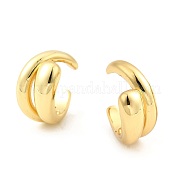 Серьги-клипсы из латуни с гальваническим покрытием EJEW-R162-24G