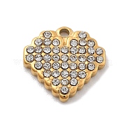 Подвески из нержавеющей стали 304 со стразами STAS-M092-06G-03