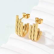 Серьги-гвоздики из нержавеющей стали 304 EJEW-G423-33D-G