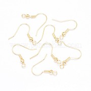 Rack Plating Brass Earring Hooks KK-E672-107KCG