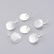 Сеттинги Leverback серьги латунь KK-C1244-20mm-S-FF