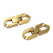304 Stainless Steel Fold Over Clasps STAS-N087-48A-02G