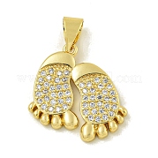 Подвески из кубического циркония с покрытием из латуни KK-U029-26G