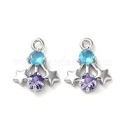 Латунные микро проложить кубического циркония подвески KK-F872-20P