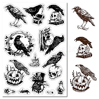 CRASPIRE Tarot Cards Clear Rubber Stamp Magic Star Skull Moon Phase Sun  Compass Transparent Silicone Seals Stamp for Journaling Card Making DIY