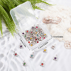 Подвески из синтетической бирюзы из сплава с антикварным серебряным покрытием своими руками 50 шт.&nbsp;PALLOY-SC0004-14