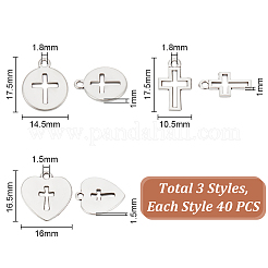 120 pz 3 stili pendenti in lega di stile tibetano&nbsp;FIND-UN0004-27