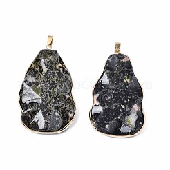 Jade blanc naturel teints gros pendentifs&nbsp;G-N334-001