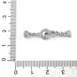 Кольцо латунное микропаве прозрачный кубический цирконий застежки-защелки&nbsp;KK-Z143-21P