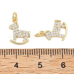 Messing klare Zirkonia Charms&nbsp;XGRQ3P271-569G