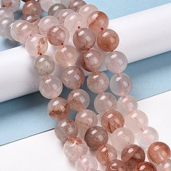Fili di quarzo ematoide rosso naturale/perline di quarzo ferruginoso&nbsp;G-E571-03C
