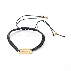 Pulseras de cuentas trenzadas con hilo de nailon ajustable hecho a mano&nbsp;BJEW-JB06482