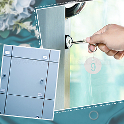 Ahademaker 1 набор бирок из нержавеющей стали 201 с номером и идентификационной маркировкой AJEW-GA0005-57