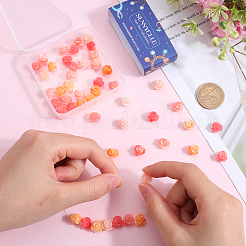 60шт 3 цвета синтетические коралловые бусины CORA-SC0001-04