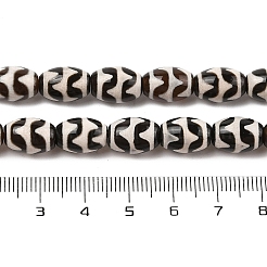 Нити бусин дзи агат в тибетском стиле G-N344-02C