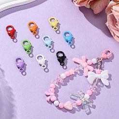 20 шт. двухцветные застежки-клешни из сплава с напылением&nbsp;FIND-SC0017-38