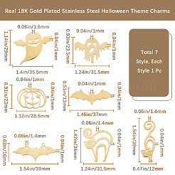 7 шт. 7 стиля подвески из нержавеющей стали 201 STAS-BBC0005-34