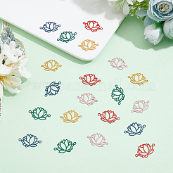 50 шт. двухцветные окрашенные спреем подвески-соединители из нержавеющей стали 201&nbsp;STAS-DC0007-98