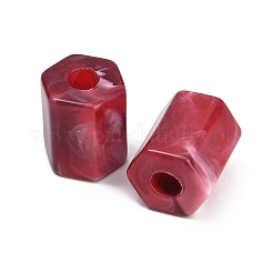 Perles opaques en acrylique imitant les pierres précieuses&nbsp;AC-CBAE907-02