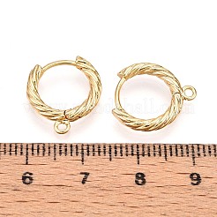 Латунная серьга-кольцо KK-N261-32G