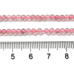 Природного кварца клубники нитей бисера G-B090-A26-03