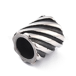 Трубчатые бусины из нержавеющей стали 304 STAS-I190-10AS