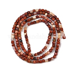 Натуральные красные яшмы бусы пряди G-RM2025-C27-A