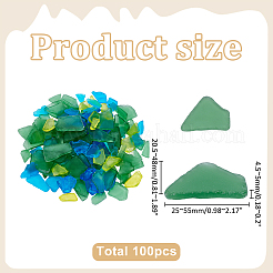 100 Stück Nuggets Milchglas-Displaydekoration&nbsp;DJEW-WR0001-17