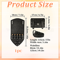 Sacs ceinture médiévaux en similicuir PU&nbsp;DIY-WH0899-402
