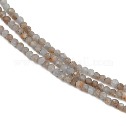 I filamenti di perline di angelite naturali&nbsp;G-RM2025-B36-2mm