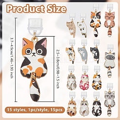 15 шт. 15 стиля пластиковых мобильных пылезащитных заглушек HJEW-OC00185