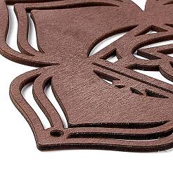 DIY незаконченный богемный символ энергии медитации деревянный кулон наборы украшений&nbsp;LS-DIY-B060-03