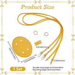 Комплекты аксессуаров для нижнего плечевого ремня из искусственной кожи ручной работы&nbsp;AJEW-CL0001-73A