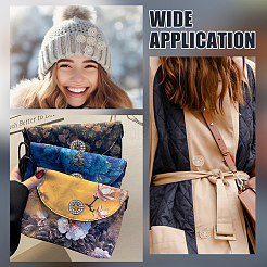 18 шт. 3-х цветные кнопки со стразами из сплава BUTT-HY0001-07