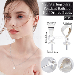 20 Stück 925 Sterlingsilber-AnhängerKlauen&nbsp;STER-BBC0001-61
