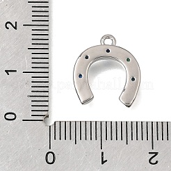 Ciondoli in ottone zirconi chiari micro pavé&nbsp;KK-K427-18P-02
