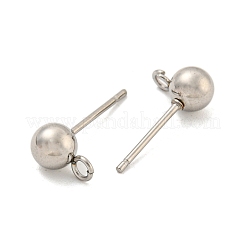 Accesorios para aretes de acero inoxidable 304 que no se deslustran&nbsp;STAS-O004-10C-P