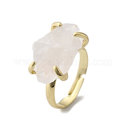 Природный кварцевый кристалл кольца палец RJEW-B122-01G-04