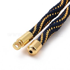 Bracelets argentés en corde de nylon&nbsp;LS-MAK-C003-03G-25