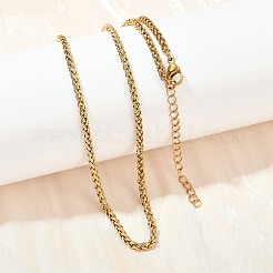 Ожерелья из цепочек из нержавеющей стали 304 для унисекс NJEW-K395-01B-G