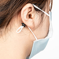 Звездный замок из пластикового шнура из ПВХ для крышки рта KY-D013-01G