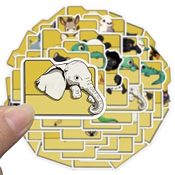 50шт. мультяшные животные ПВХ наклейки STIC-D280-04