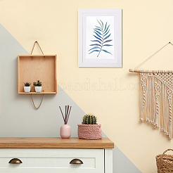 Boîte de rangement en bois pour peinture à l'huile cadre photo à rabat pour enfants&nbsp;AJEW-WH0347-04B