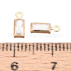 Подвески из латуни с прозрачным фианитом ZIRC-T017-05KCG