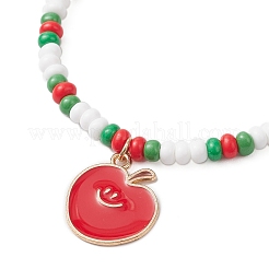 9 bracciale con ciondolo in lega smaltata a tema frutta&nbsp;BJEW-MZ00206