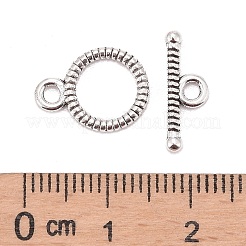 チベット風マンテル  リング  鉛フリー及びカドミウムフリー  アンティークシルバー  リング：12x9mm  バー：16mm  穴：1.5mm&nbsp;LF5040Y