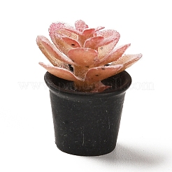 Подвески с растениями в горшках из непрозрачной смолы&nbsp;CRES-Z005-03B